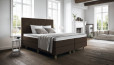 Boxspringbett Paula in Luca Dunkelbraun