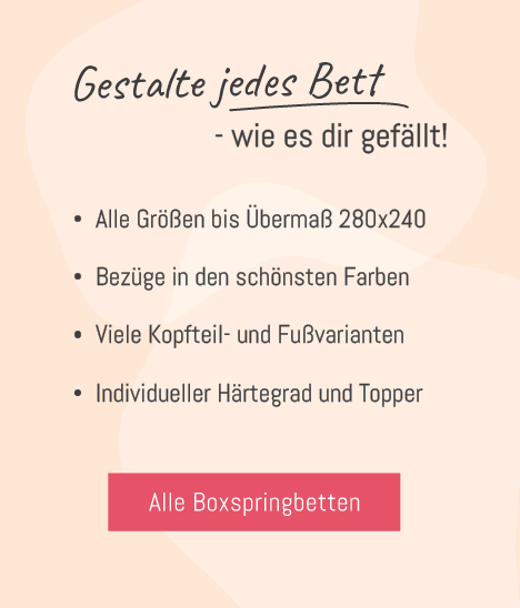 Boxspringbetten zum Selbstgestalten