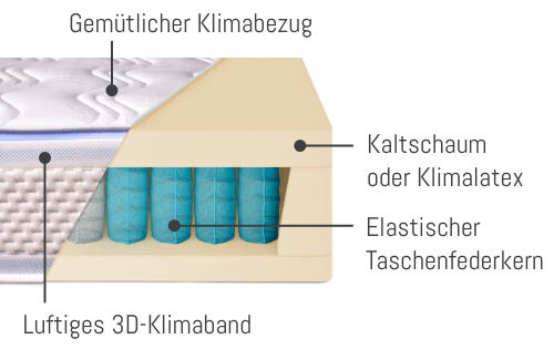 Federkernmatratze Kaltschaum