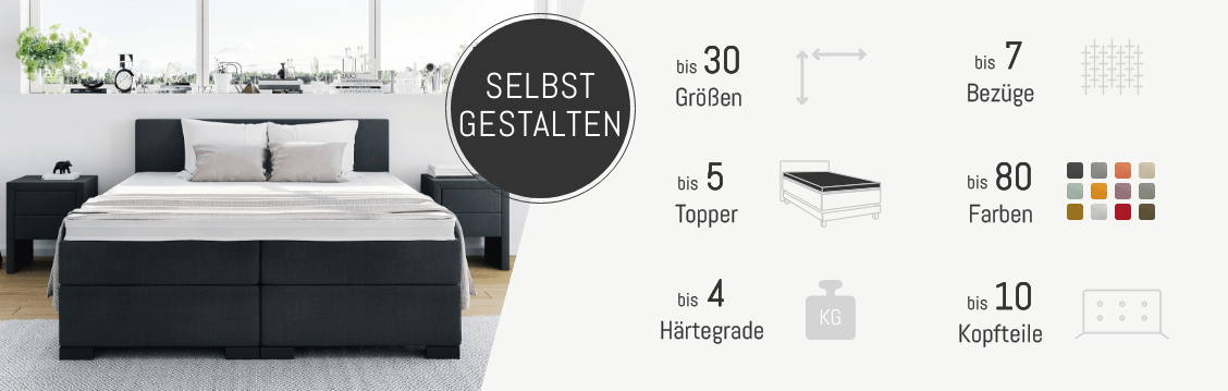 Boxspringbett gestalten