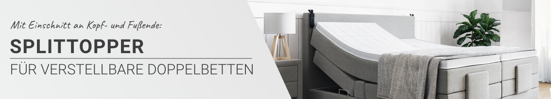 Splittopper für Elektrodoppelbetten