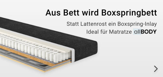 Boxspring-Inlay